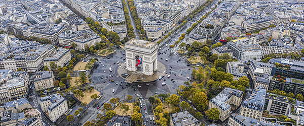Arc de Triomphe Roundabout Paris, France