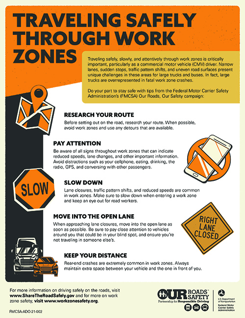 Traveling Safely Through Work Zones