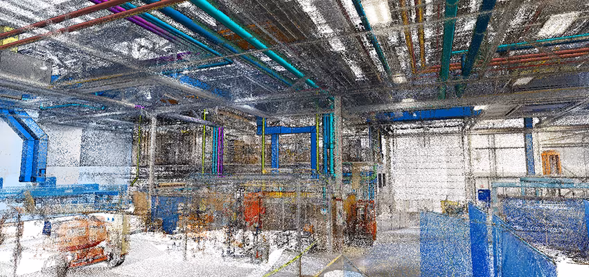 LiDAR scanning data used for topographic survey and engineering design coordination