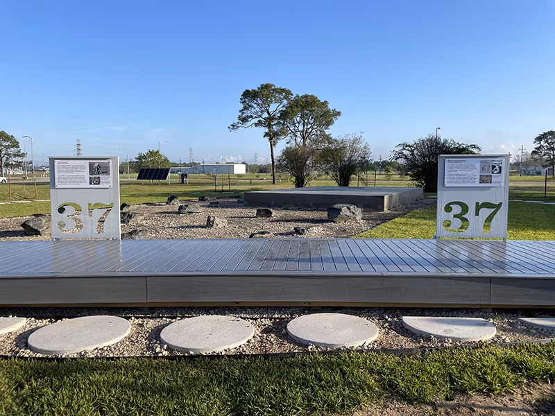 Lunar Receiving Park at Johson Space Center honors Apollo 11