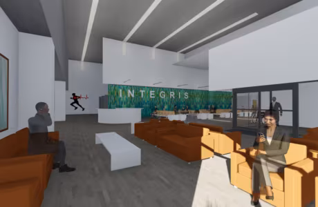 INTEGRIS Heart Hospital Lobby Renovation by Guernsey